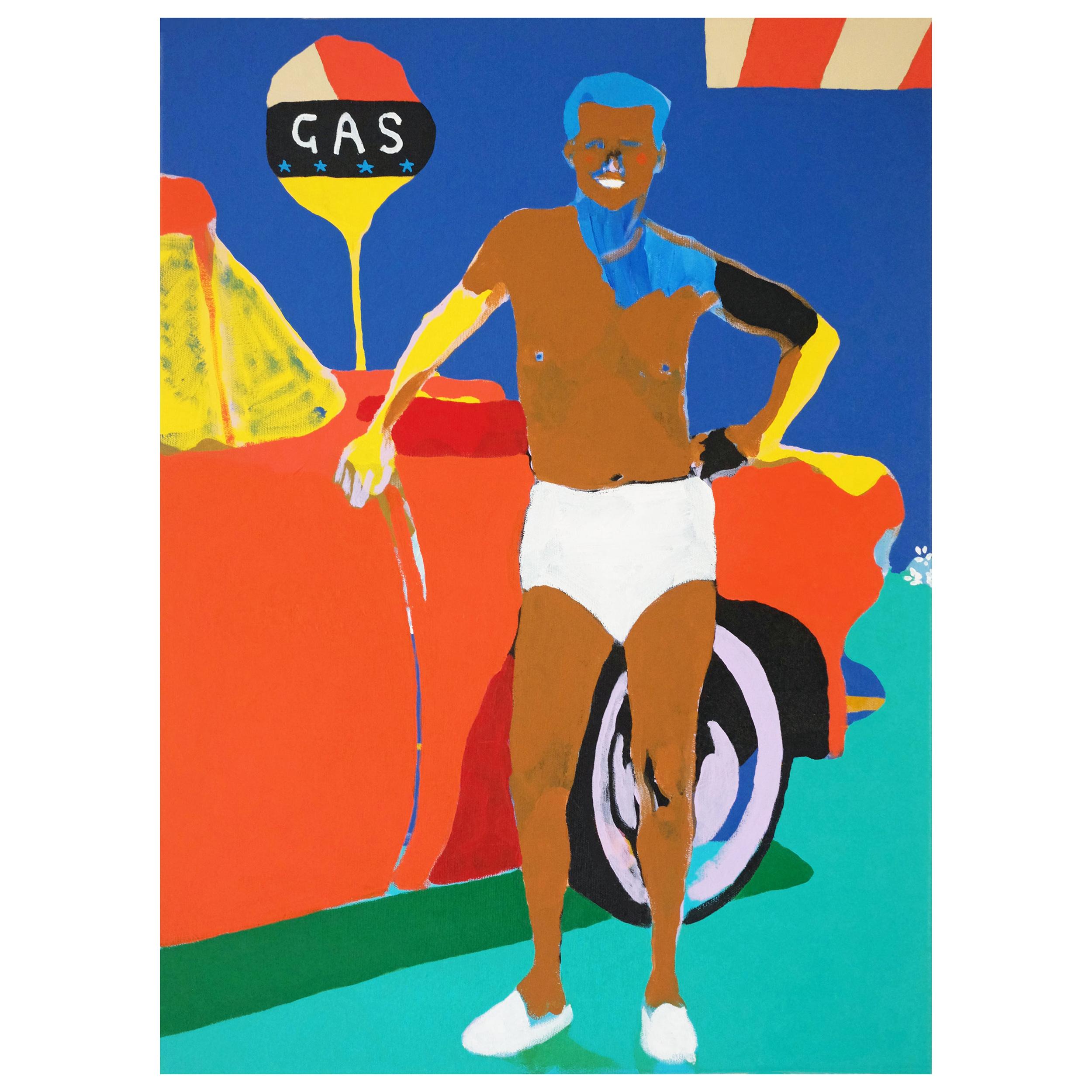 'Best Buds' Portrait Painting by Alan Fears Pop Art For Sale at 1stDibs