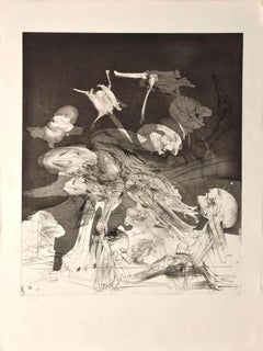 Untitled - Etching by Miodrag Djuric - 1980