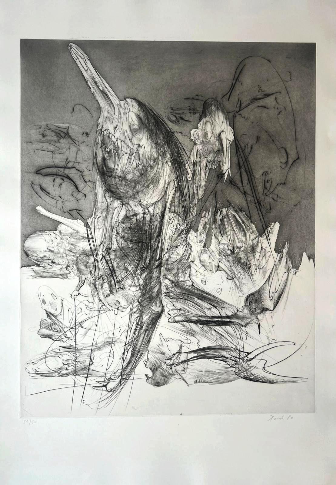 Dado (Miodrag Djuric) Abstract Print - Untitled