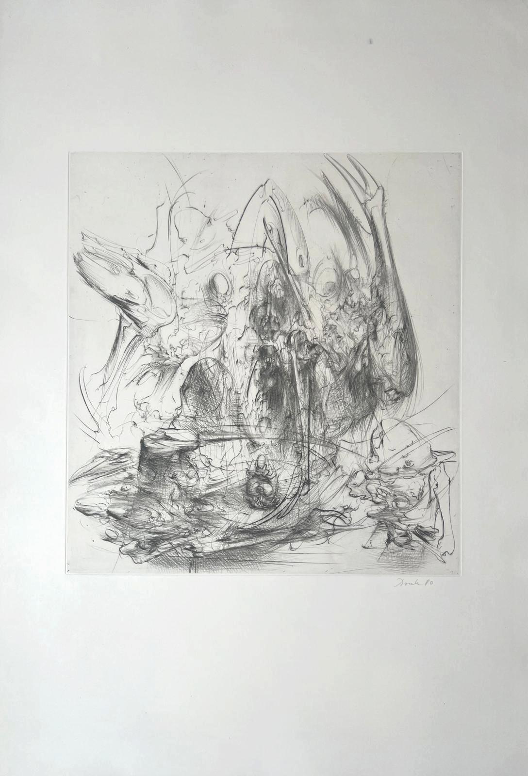 Dado (Miodrag Djuric) Abstract Print - Untitled