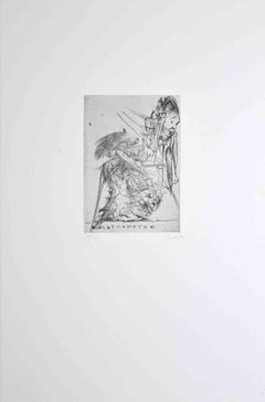 West hempton - Aguafuerte de Miodrag Djuric - 1980