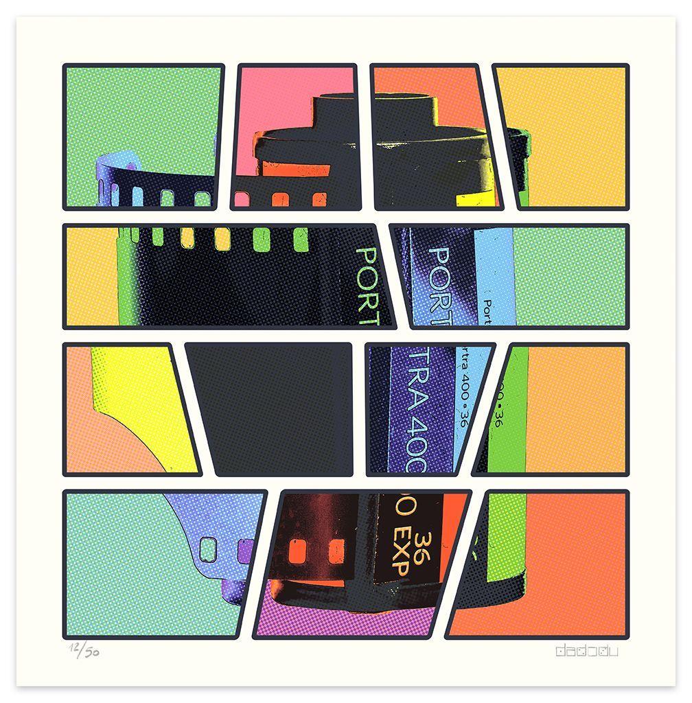 After Kodak is an interesting giclée print realized by the contemporary artist Dadodu in 2008.

This original artwork shows Kodak in a contemporary and Pop key.

Hand-signed on the lower right "Dadodu" and numbered on the lower left. Limited edition