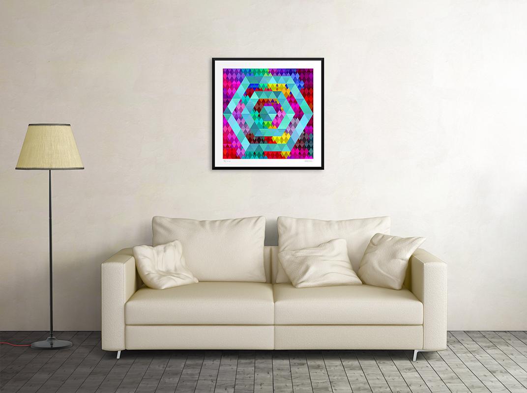 Color Hexagon - Giclée Print by Dadodu - 2013 For Sale 1
