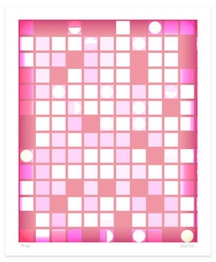 Pink Composition - Original Giclée Print by Dadodu - 2010