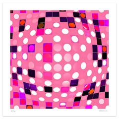 Pink Composition - Stampa originale Giclée di Dadodu - 2010