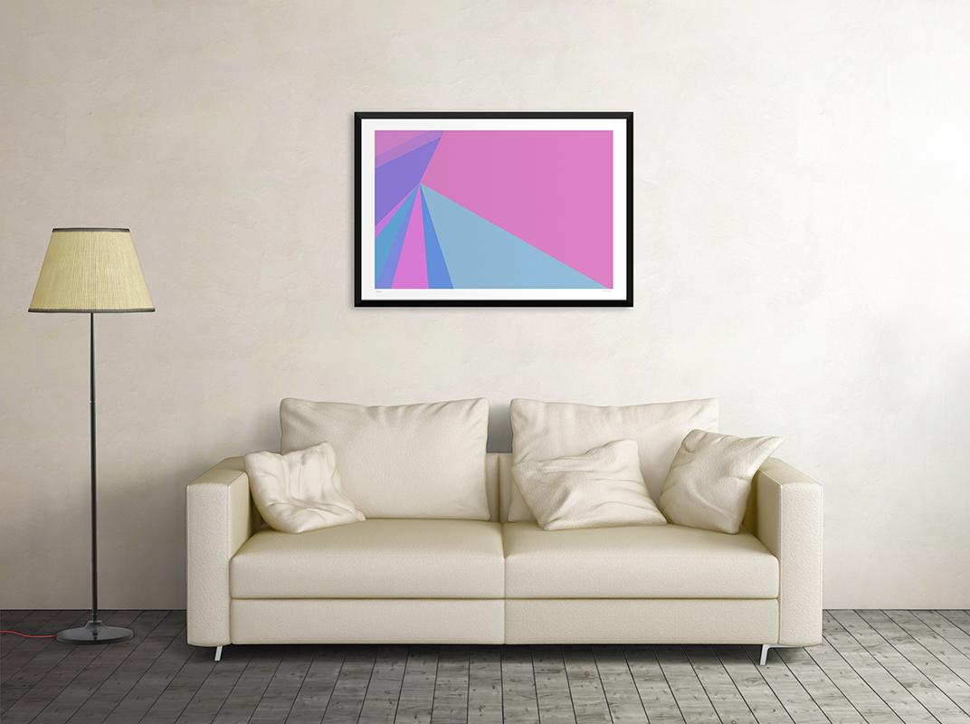 Pink Rise - Giclée by Dadodu - 2018 For Sale 1