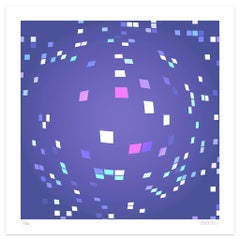 Composition violette - Impression giclée originale de Dadodu - 2010