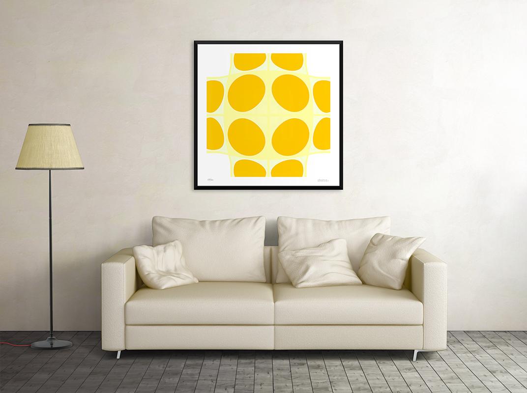 Yellow Composition - Original Giclée Print by Dadodu - 2010 1