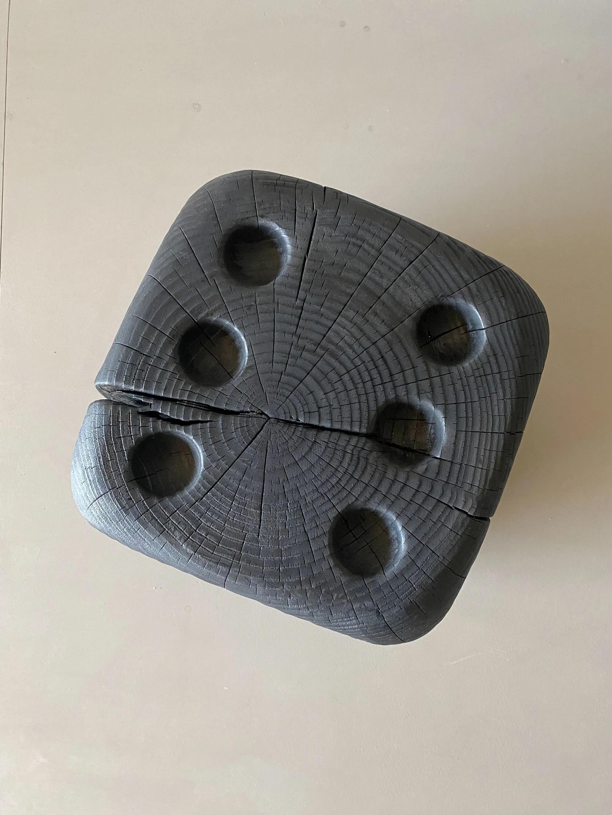 The Dadone stool is another collectible design from the Riva 1920 collection of hand-carved This dice themed stool is made in solid cedar wood and can be rolled on all six sides.
Materials: Solid cedar wood.
Dimensions: w40 x d40 x h41cm. Crafted