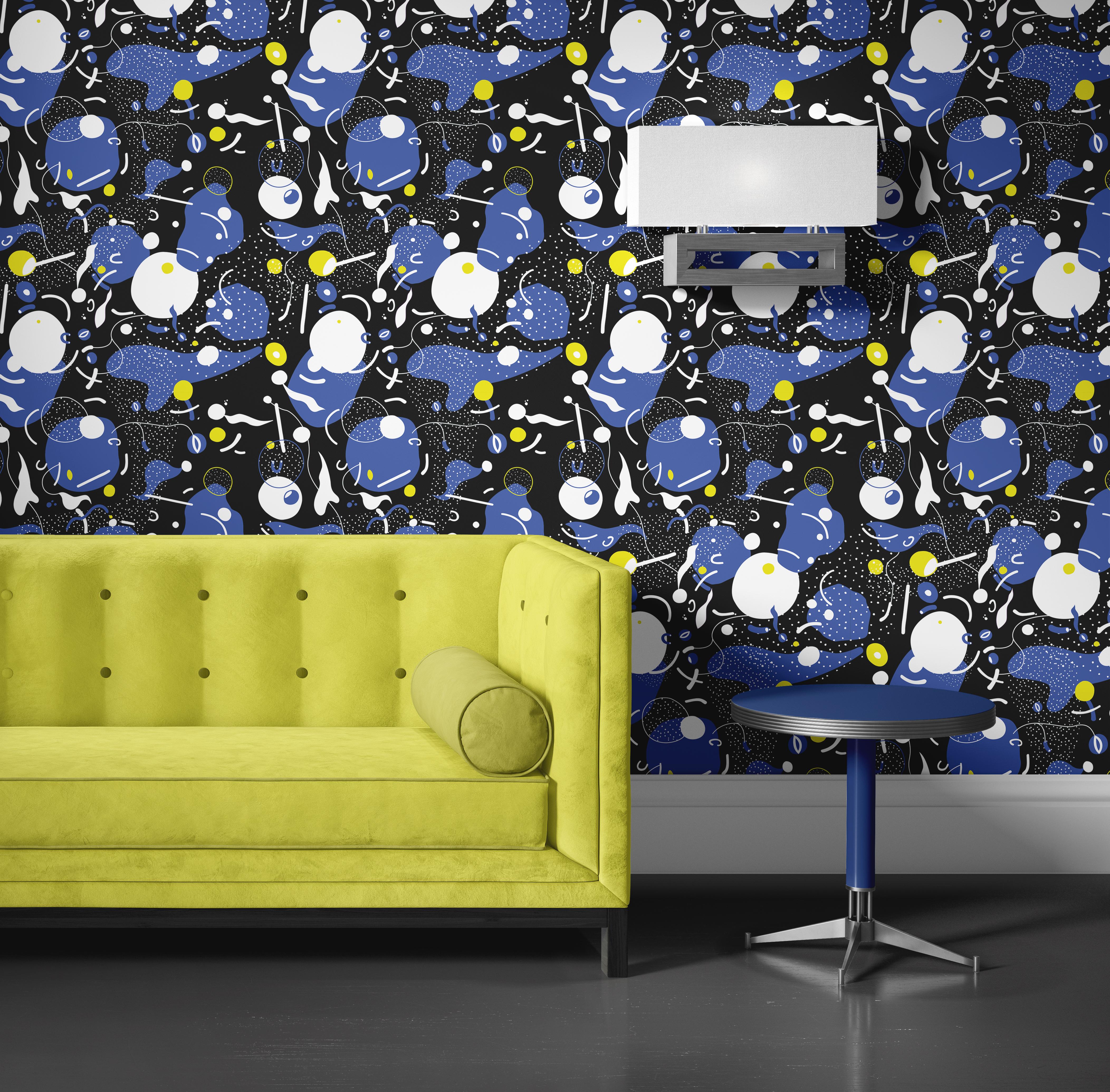 Daedalus - custom mural wallpaper (4 color proposals) In New Condition For Sale In Paris, FR