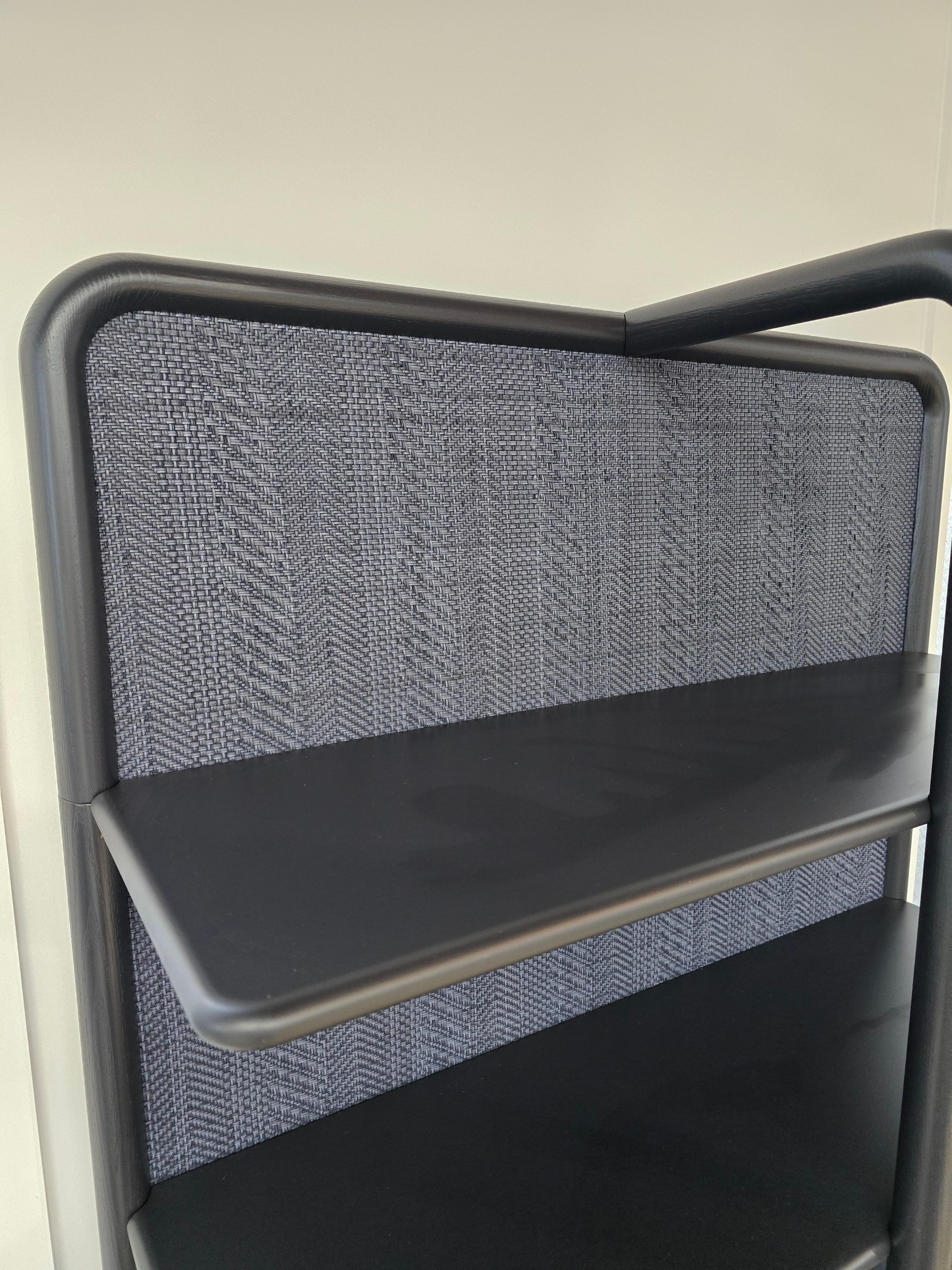 Faux Leather Daen Bookshelf by Gervasoni For Sale