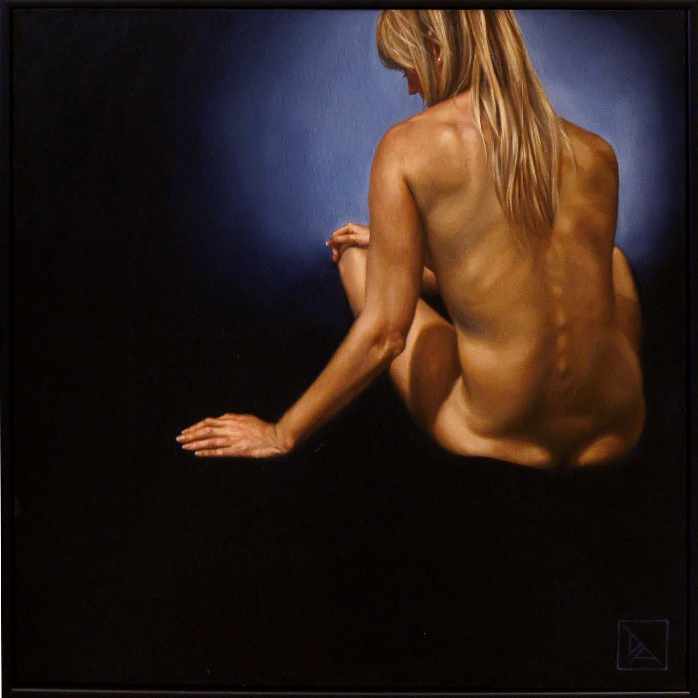 Daevid Anderson Nude Painting - Nude Sitting #1