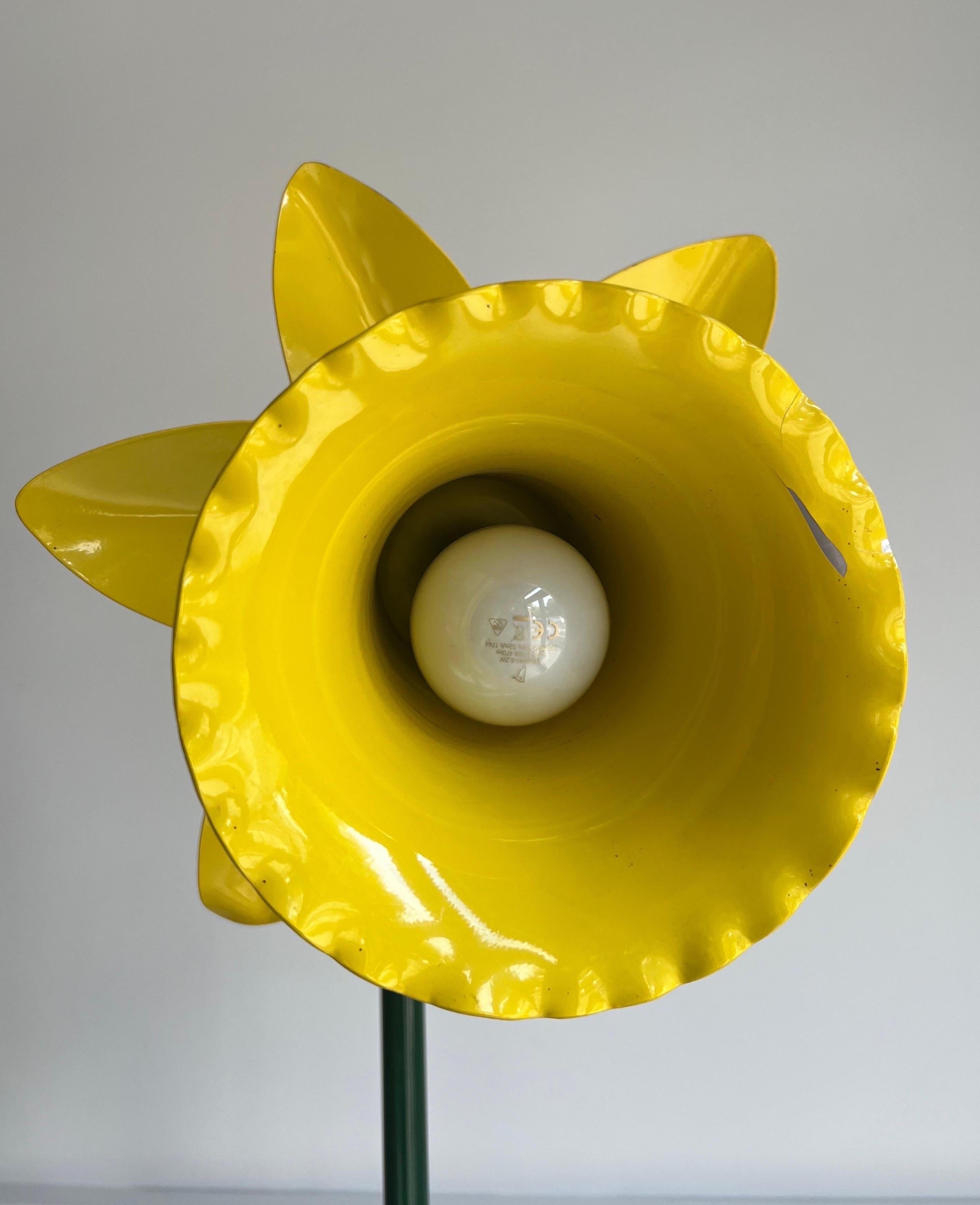 English Daffodil Floor Lamp By Peter Bliss