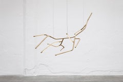 Organic Form Contemporary Sculptural Branch Brass Chandelier by Morghen Studio