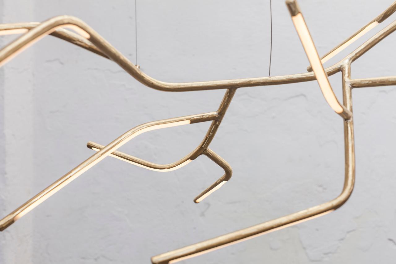 Postmoderne Lampe à suspension Dafne sculptée par Morghen Studio en vente