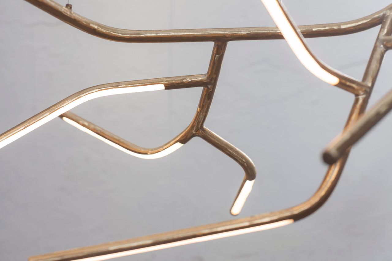 Post-Modern Dafne Pendant Light Sculpted by Morghen Studio