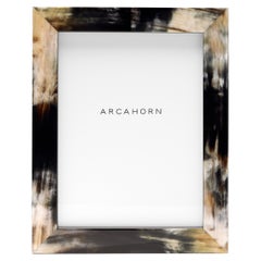 Cadre photo Dafne en Corno Italiano et bois laqué noir brillant:: Mod. 873