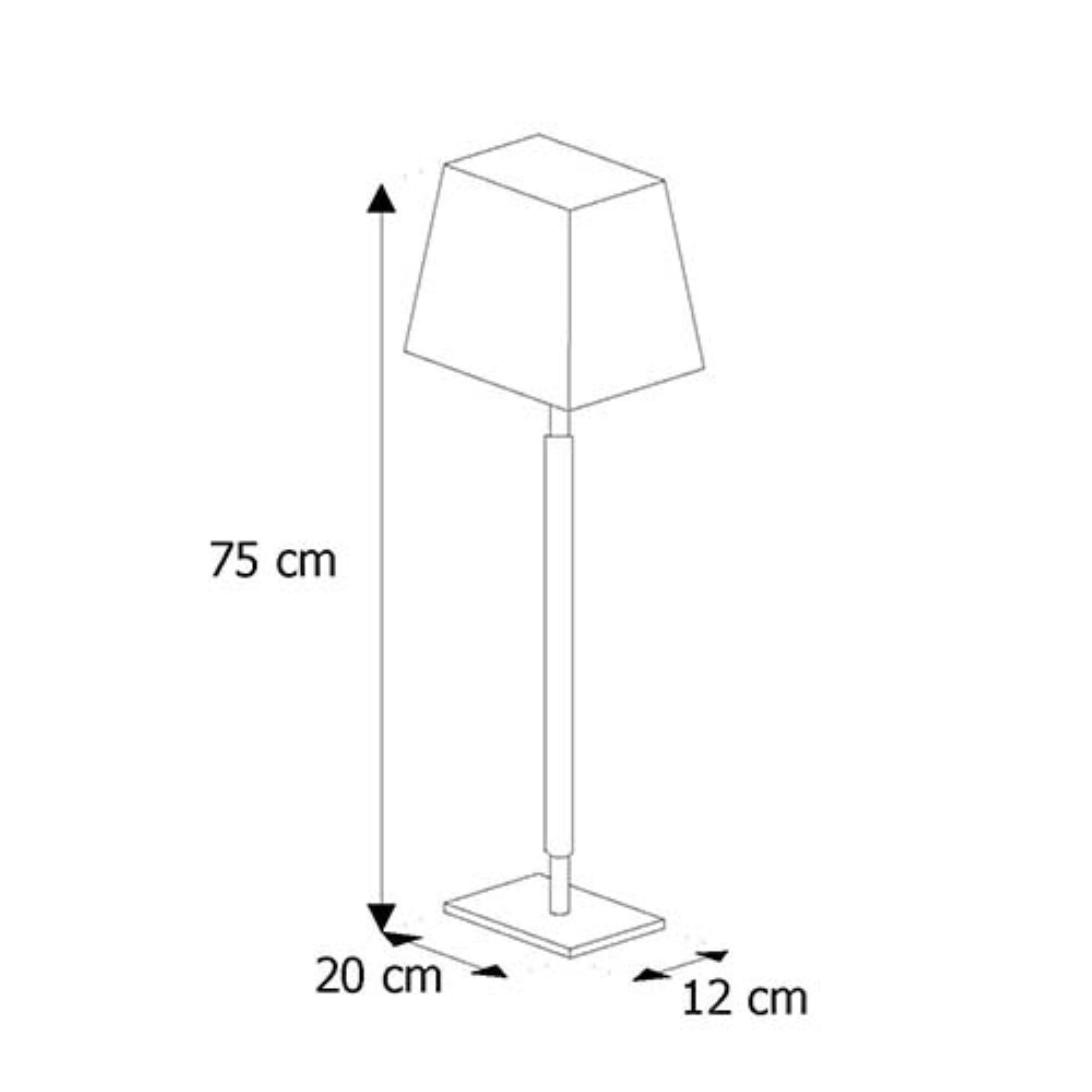 Teint Lampe de table 'Dafne' blanc/naturel, La Caja en vente