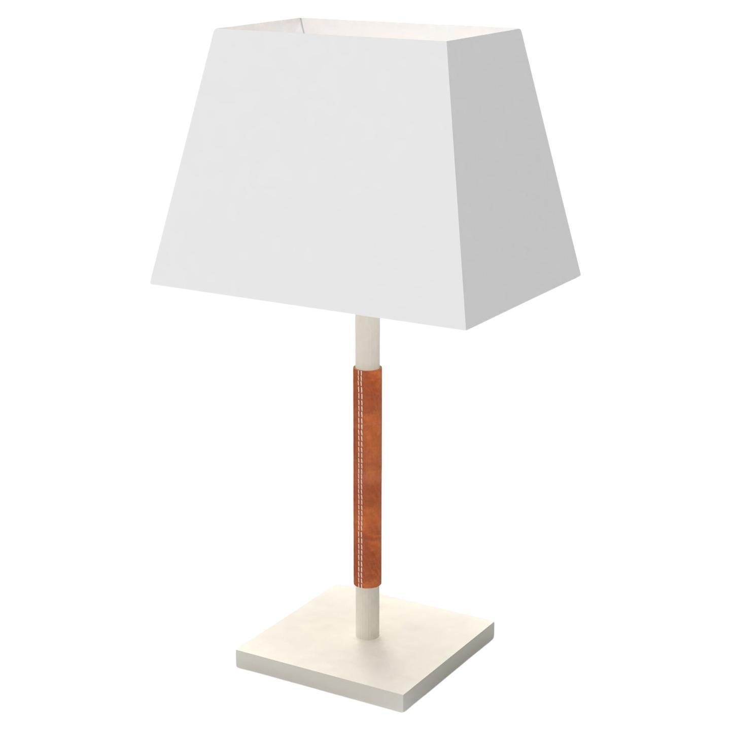 Lampe de table 'Dafne' blanc/naturel, La Caja en vente