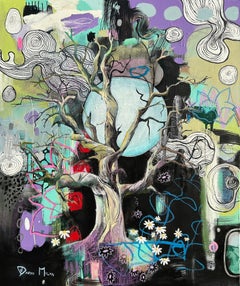 Moonlit Blossoms, Original Painting