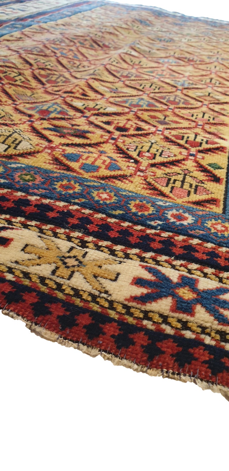 635 - Daghestan Rug Russian wool, 19th Century For Sale at 1stDibs