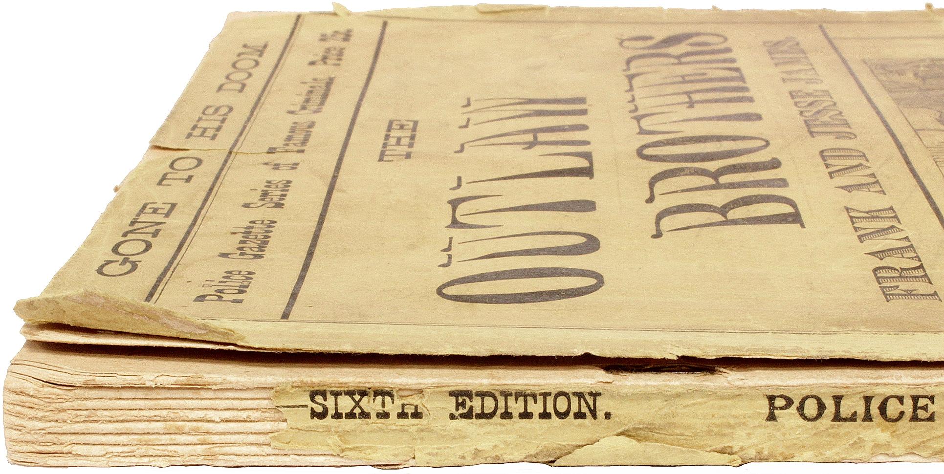 Américain Daggett, Thomas F.. Les frères Outlaw, Frank et Jesse James. IX{}E{} Édition 1881 en vente