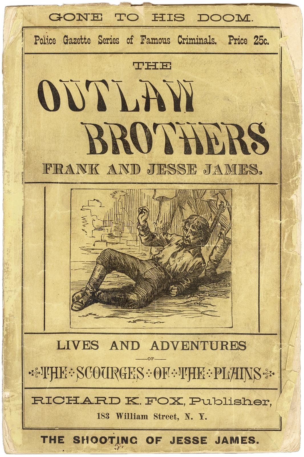 Fin du XIXe siècle Daggett, Thomas F.. Les frères Outlaw, Frank et Jesse James. IX{}E{} Édition 1881 en vente