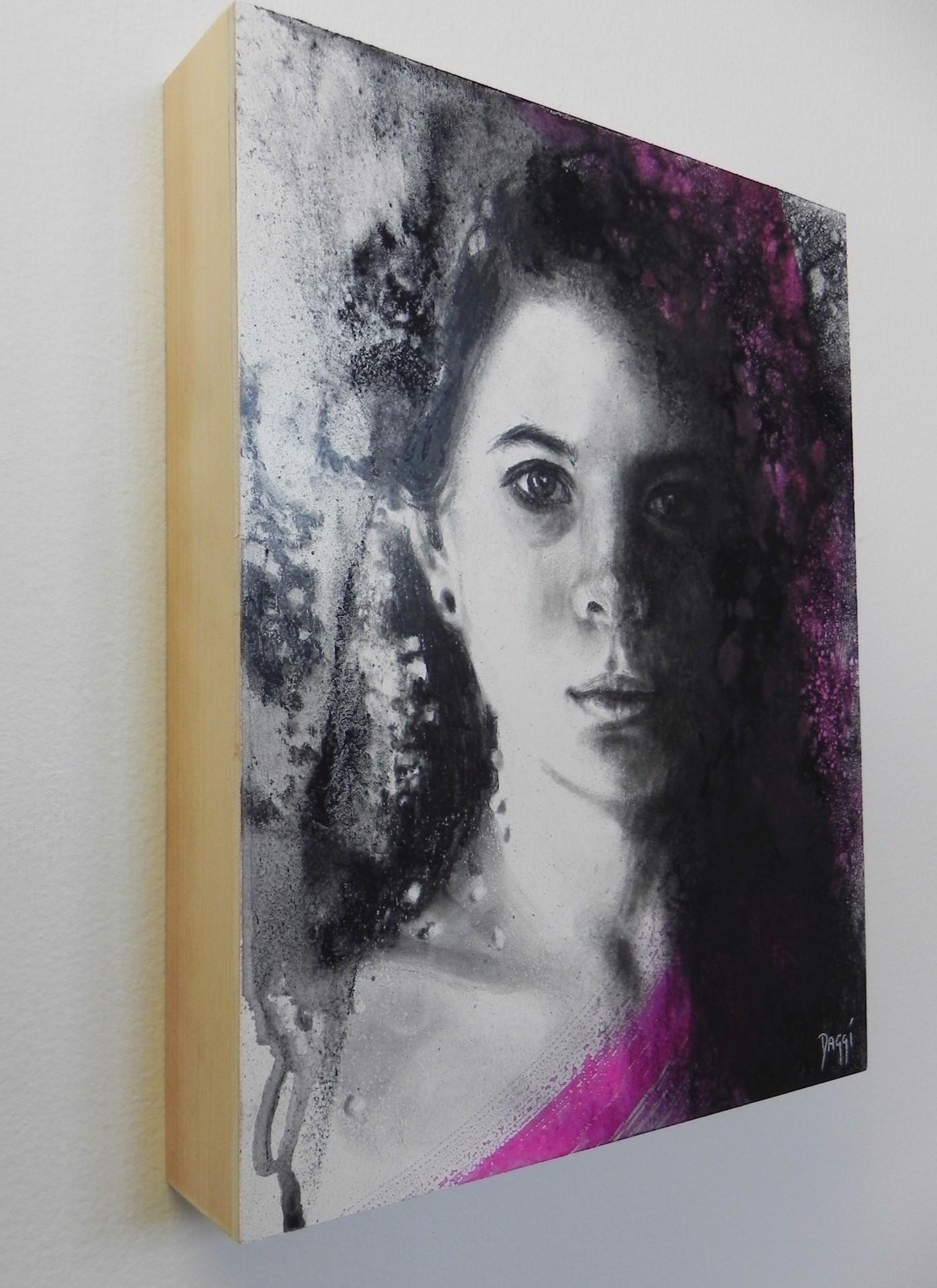 Magenta #1 - Painting by Daggi Wallace