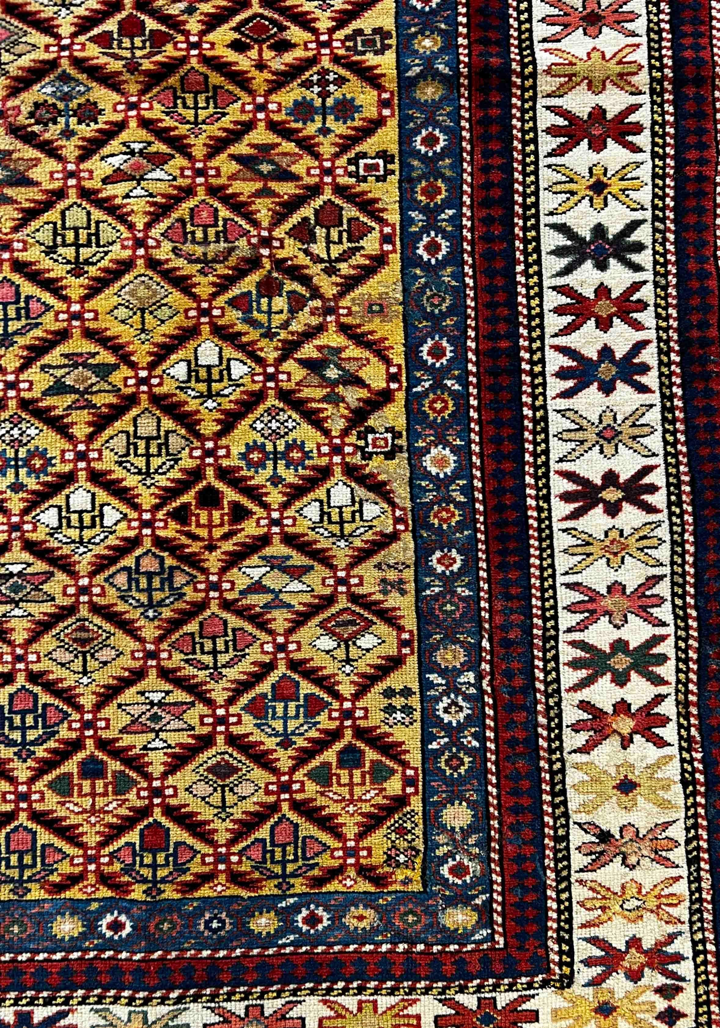  Daghestan Rug Russian wool, 19th Century - N° 635 In Excellent Condition For Sale In Paris, FR