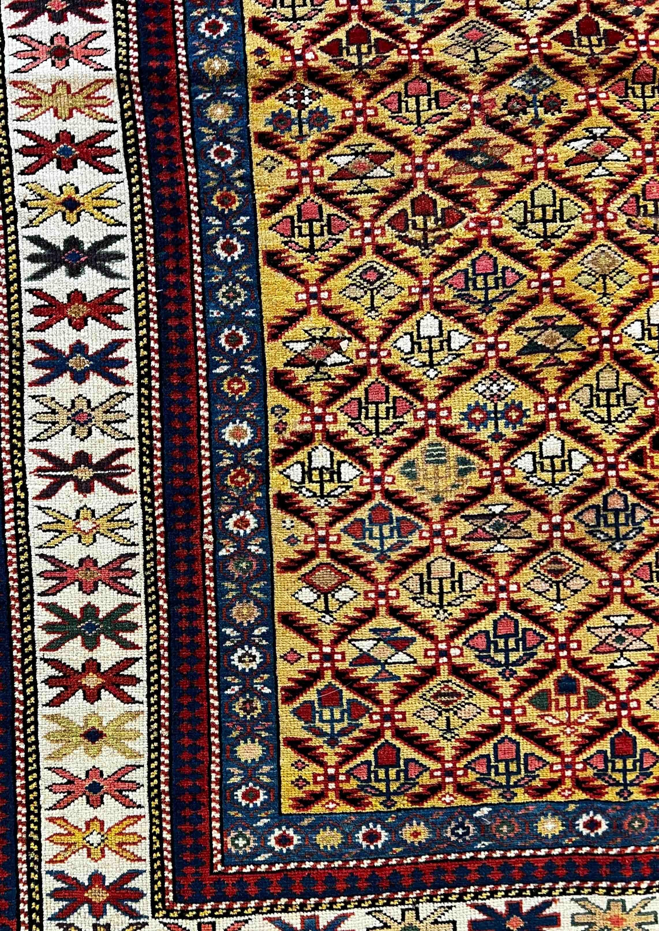 Mid-19th Century  Daghestan Rug Russian wool, 19th Century - N° 635 For Sale