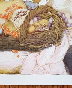 Tierra /// Artista Contemporánea Mujer Desnuda Litografía Figurativa Arte Moderno