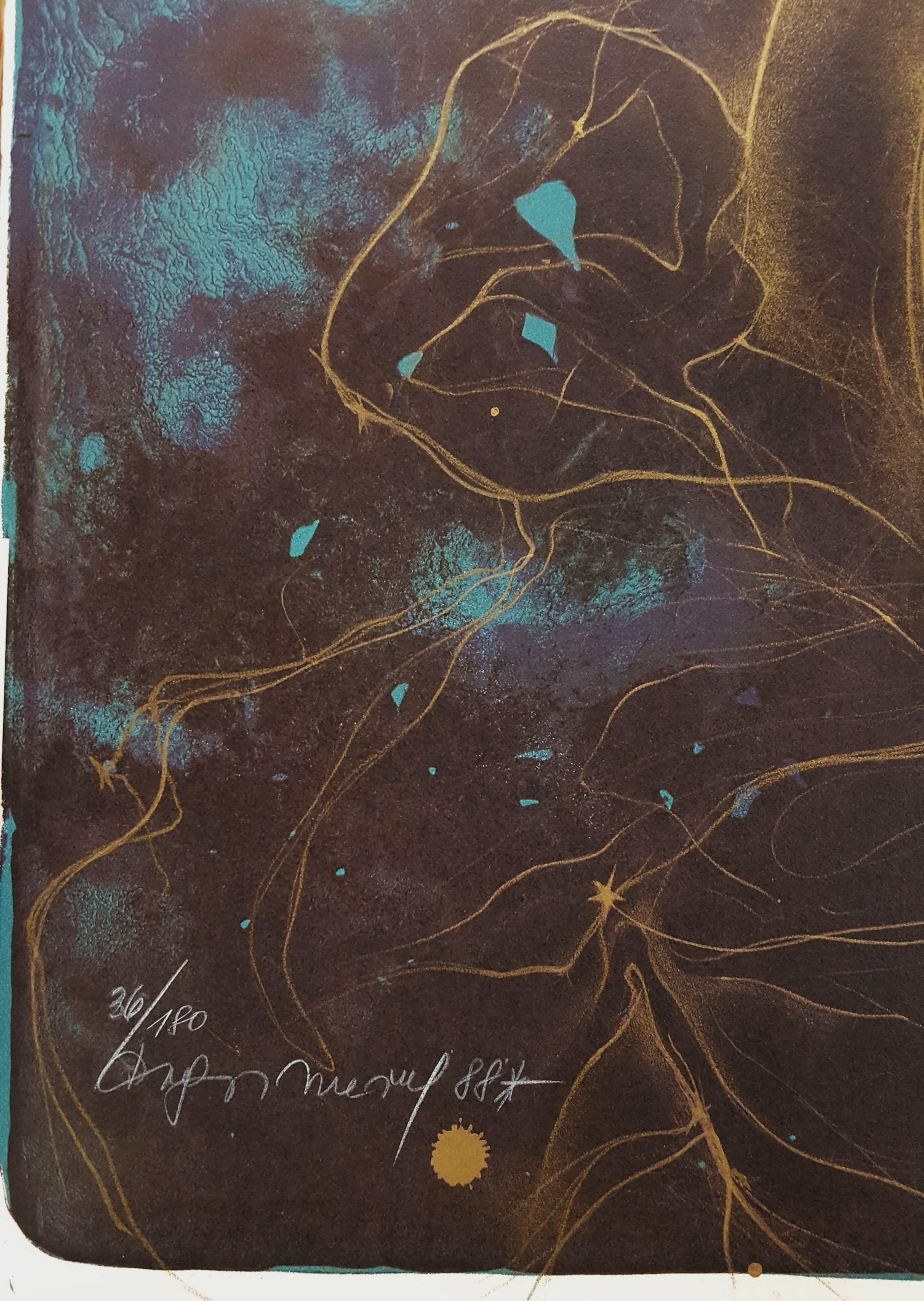 Zärtlichkeit lässt Harmonie entstehen /// Zeitgenössischer Akt Künstlerin Frau Kunst (Schwarz), Nude Print, von Dagmar Mezricky