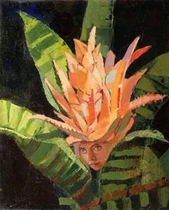 Aechmea fasciata. 2005. Olio su tela, 50x40 cm