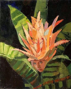 Aechmea fasciata. 2005. Huile sur toile, 50x40 cm