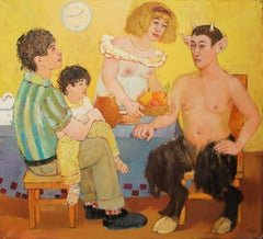 Breakfast with satire. 2009. Oil on canvas, 100x110 cm