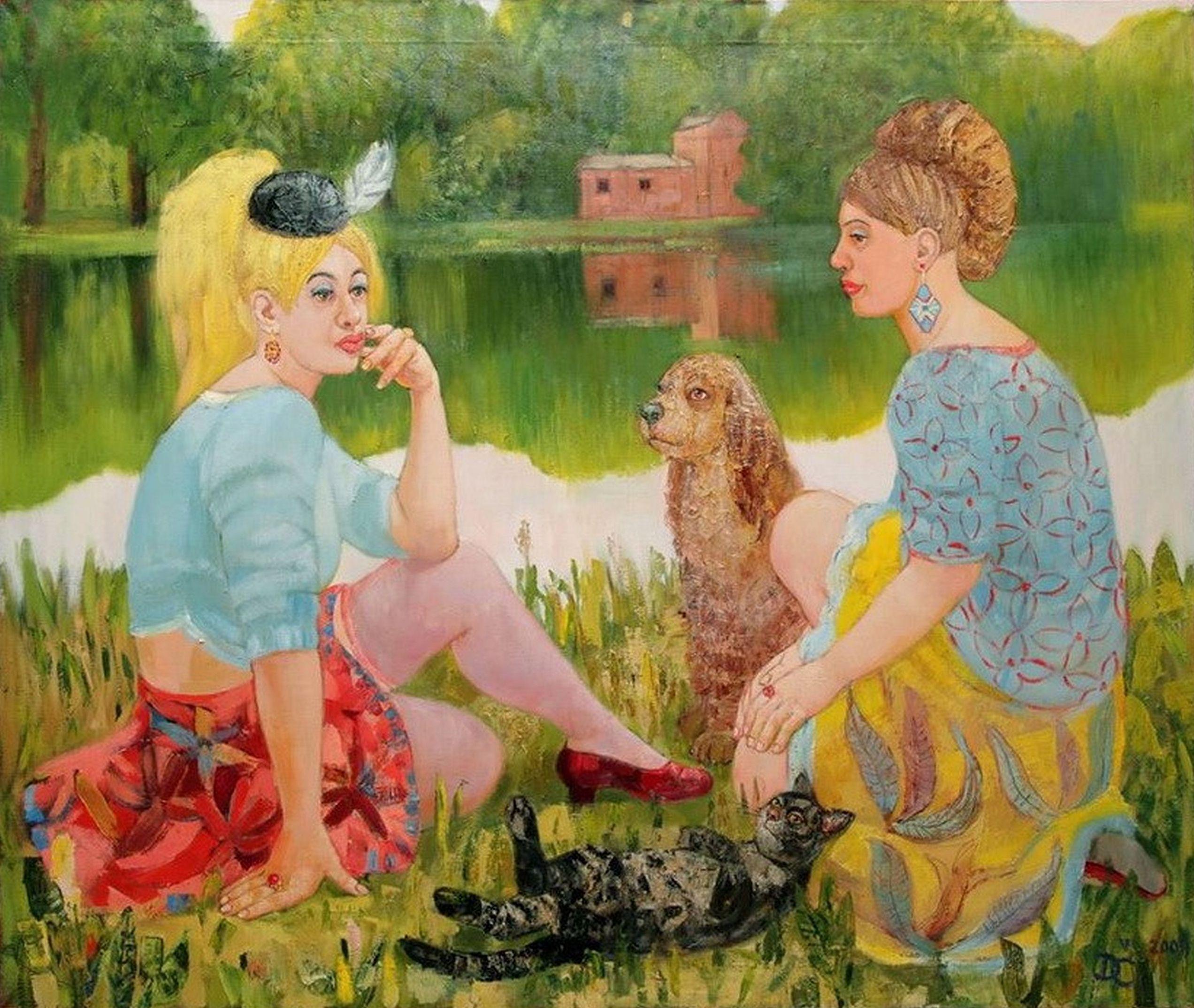 Mara's Pond. 2011. Oil on canvas, 100x110 cm