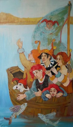 Ship of fools. 2010. Oil on canvas, 100x60 cm