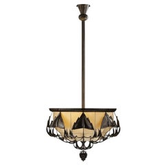 Lustre Art Déco Dagobert Peche pour Wiener Werkstaette, réédition