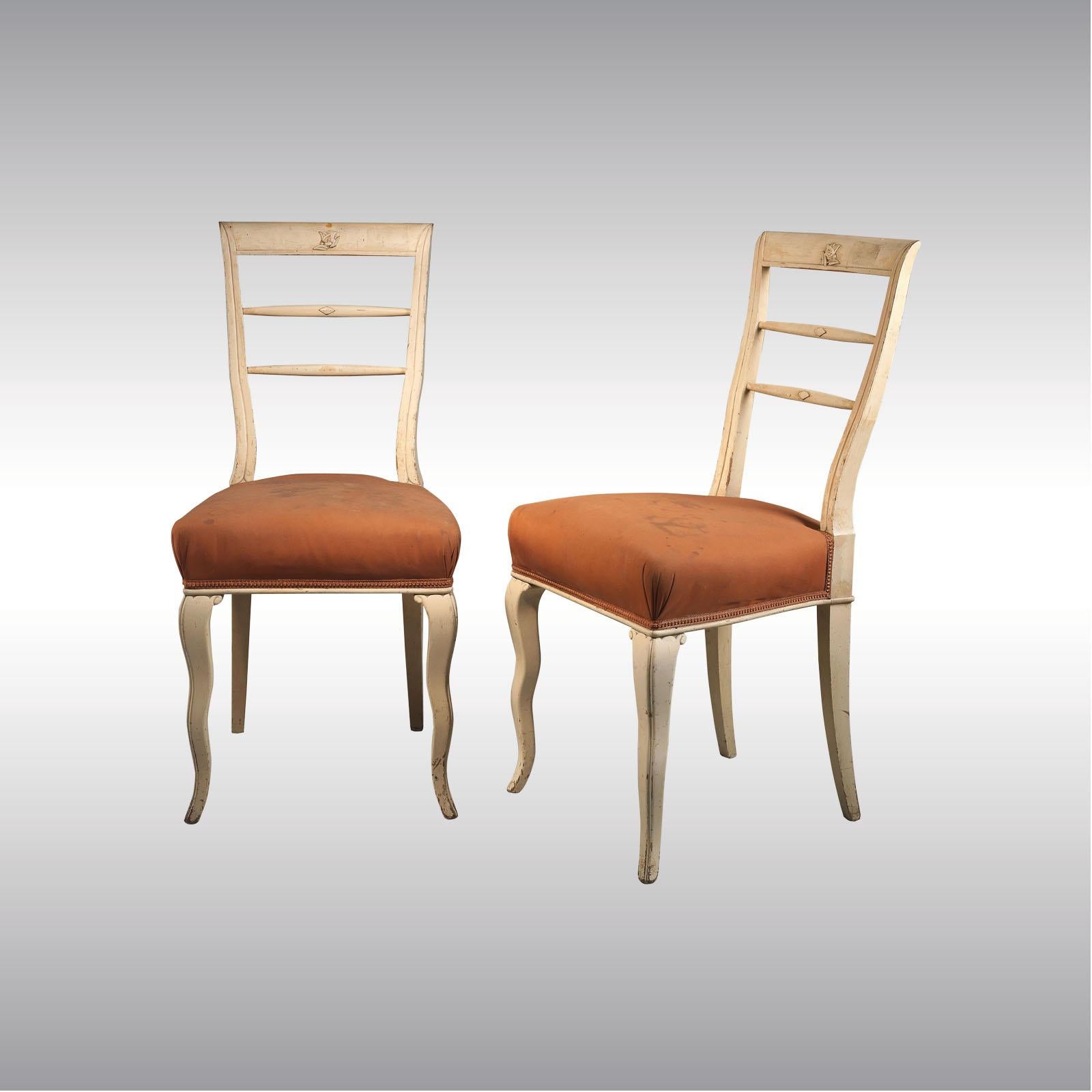 Austrian Dagobert Peche & Wiener Werkstaette Attributed Art Deco Chairs, 1920 For Sale