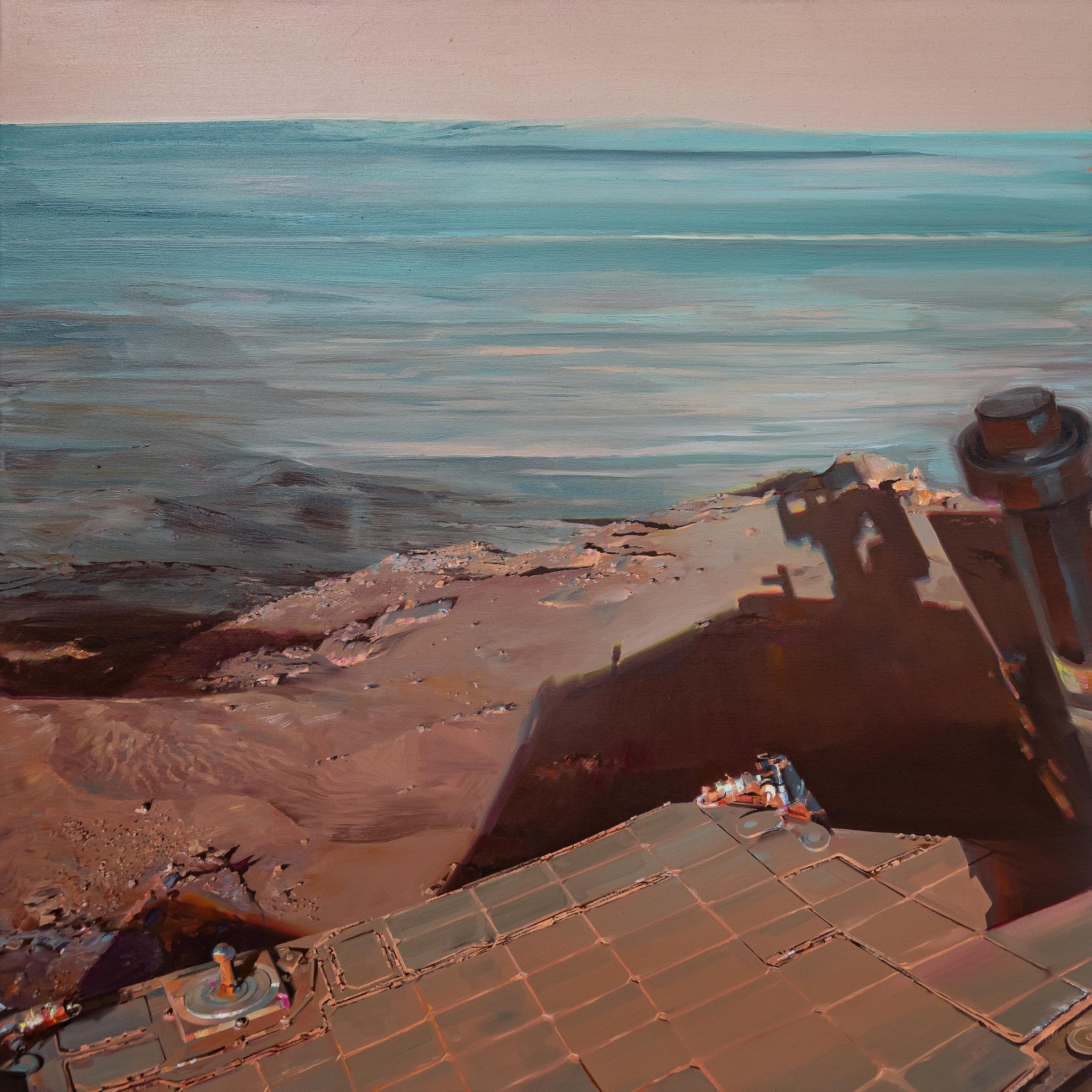 Landscape Painting Dagoberto Rodriguez - Un autre hiver Mars