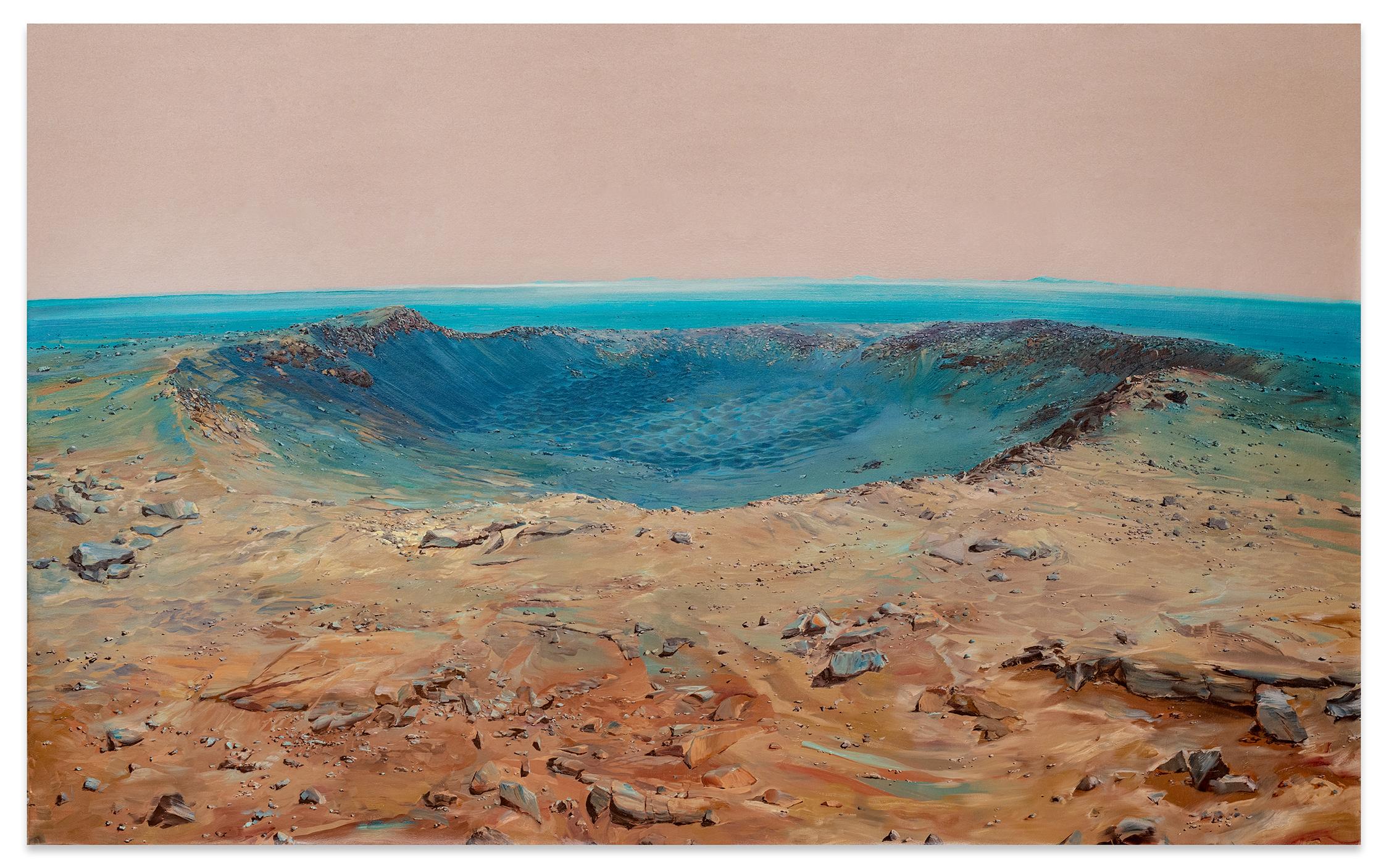 Dagoberto Rodriguez Landscape Painting - Santa Maria Crater