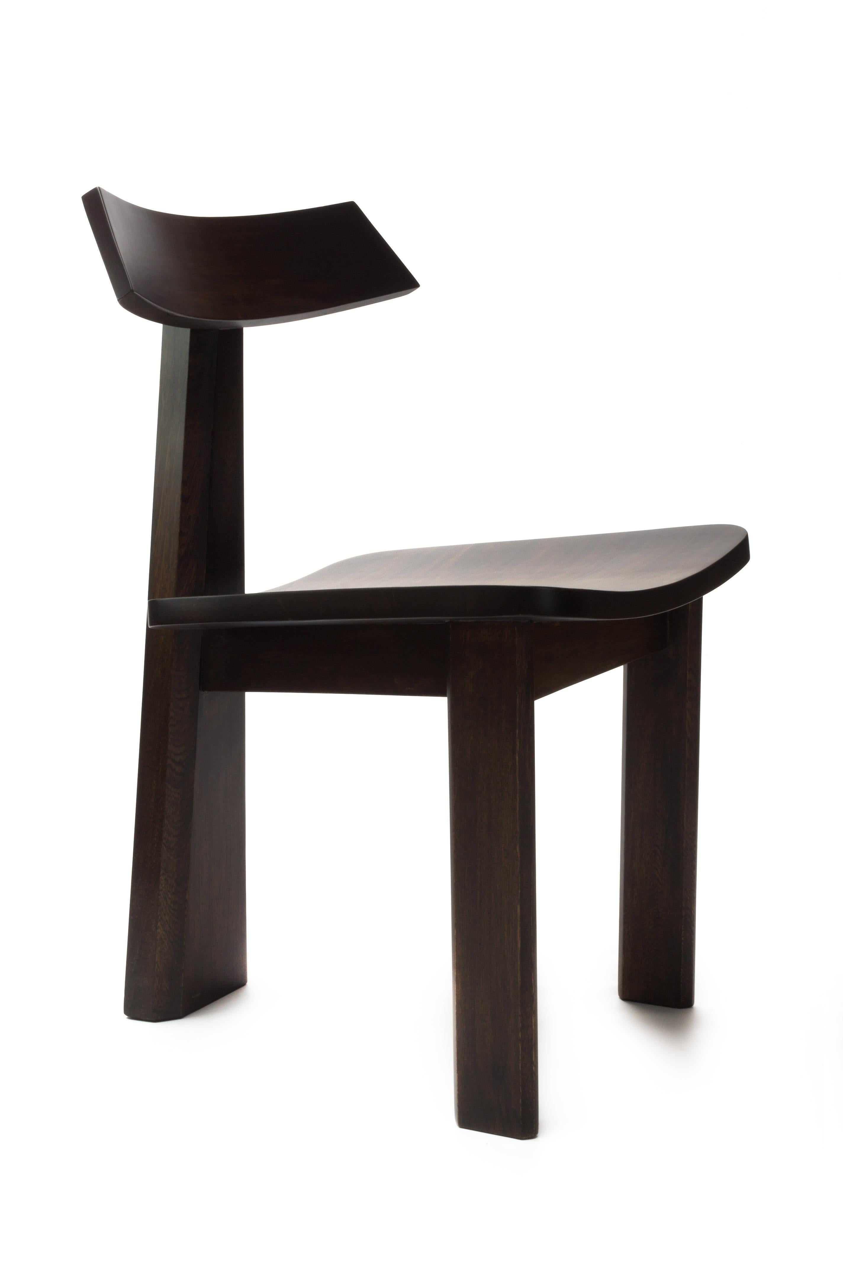 Dagon Chair - by Camilo Andres Rodriguez Marquez

Dimensions: D 55 x W 50 x H 76 cm
Material: Wood
Price: 1.600 € 

This piece takes its name from Dagon, the Babylonian God of fertility. It is composed of simple elements which convey a