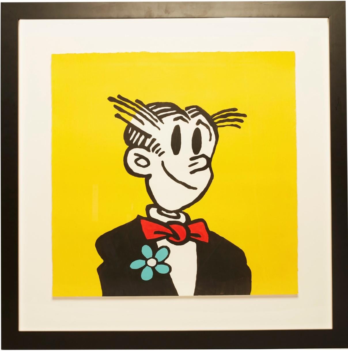 American Dagwood Cartoon Character Painting For Sale