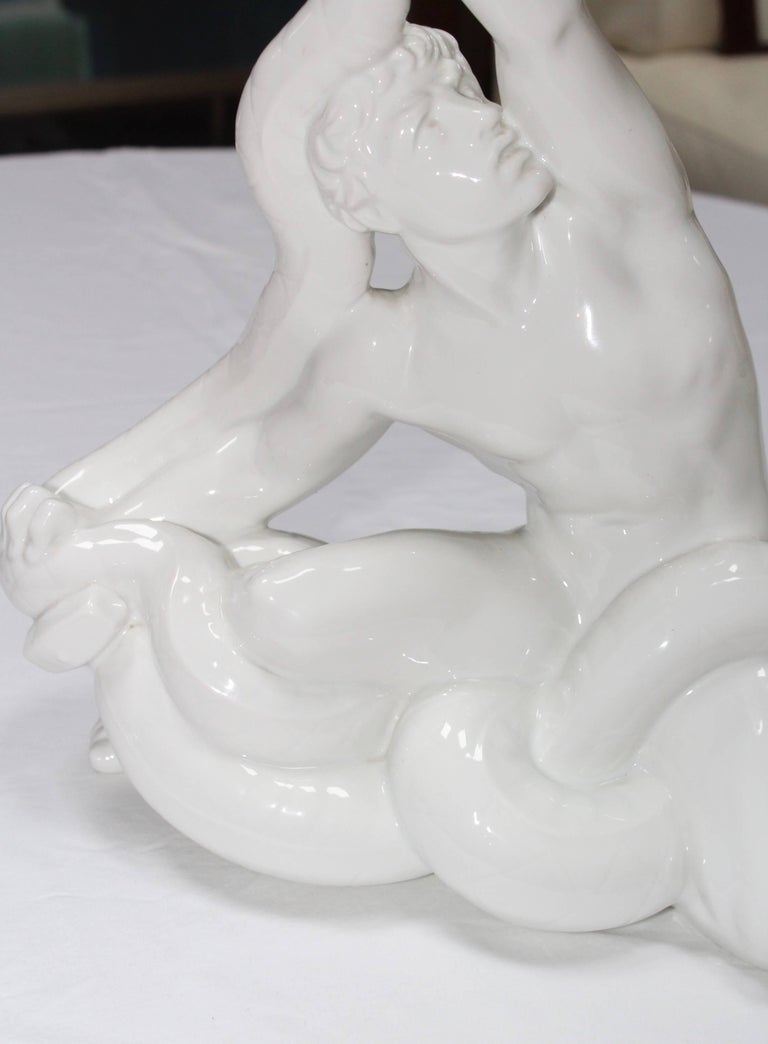 Dahl Jensen Danish Porcelain Sculpture In Good Condition For Sale In New York City, NY