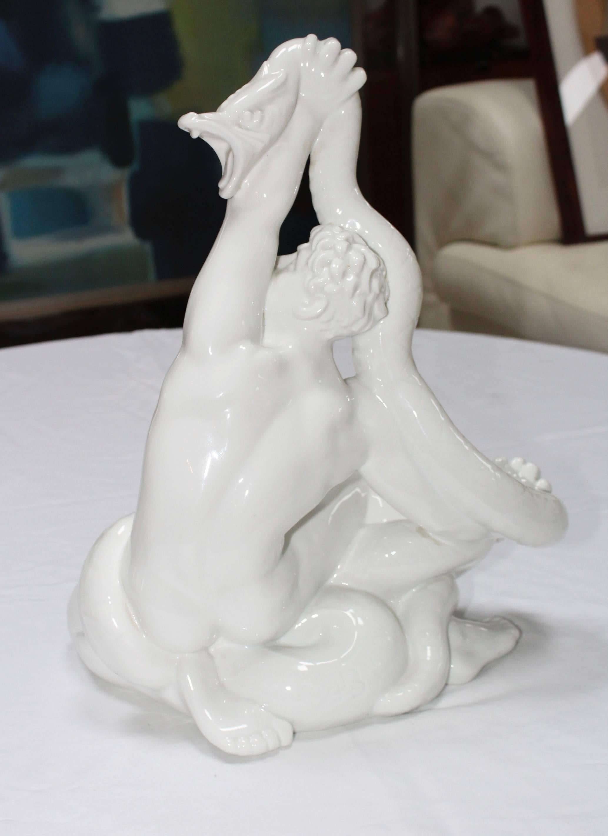 Porcellana Scultura in porcellana danese Dahl Jensen in vendita