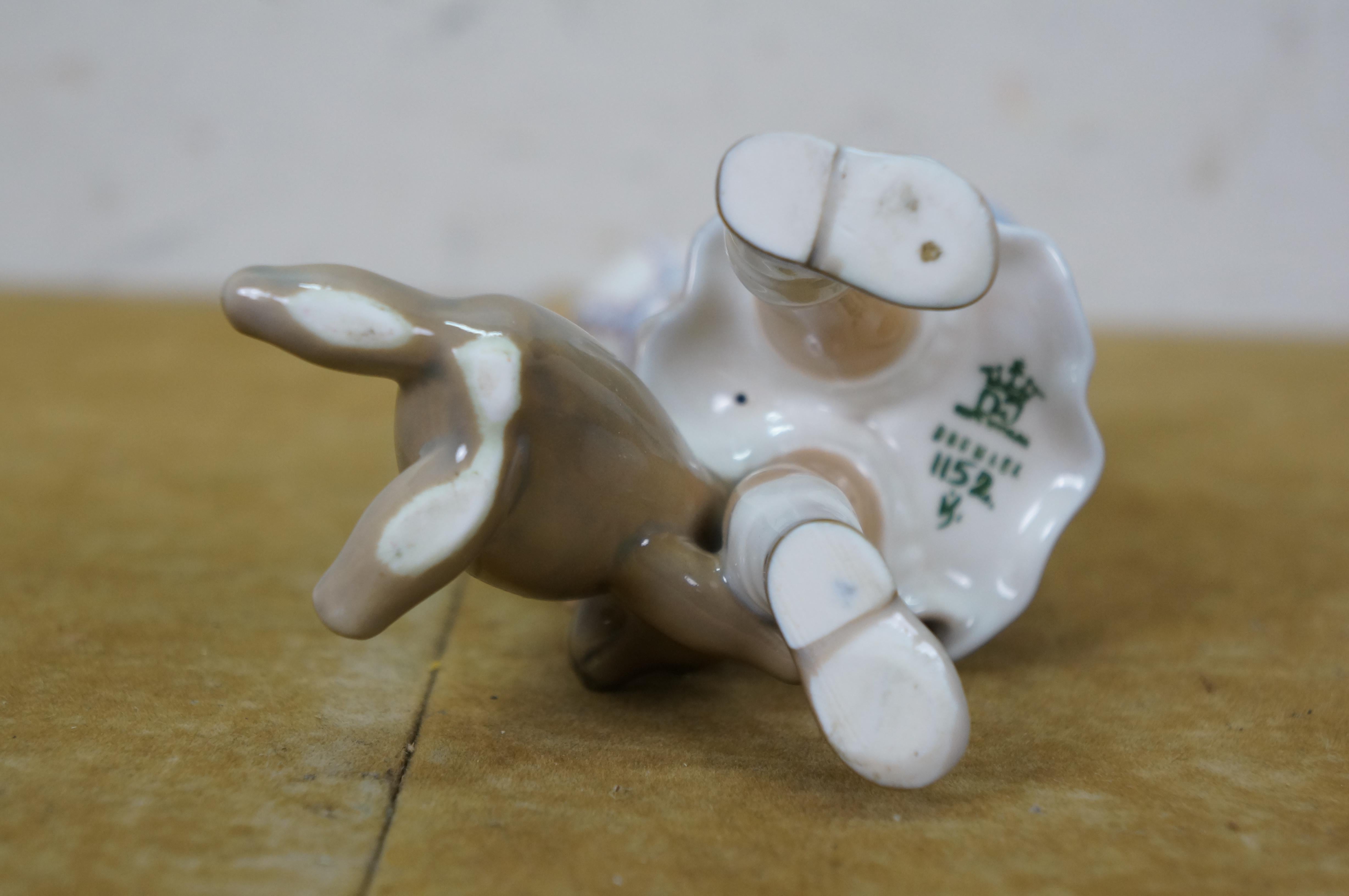 Dahl Jensen Denmark #1152 Porcelain Girl with Teddy Bear Figurine 6