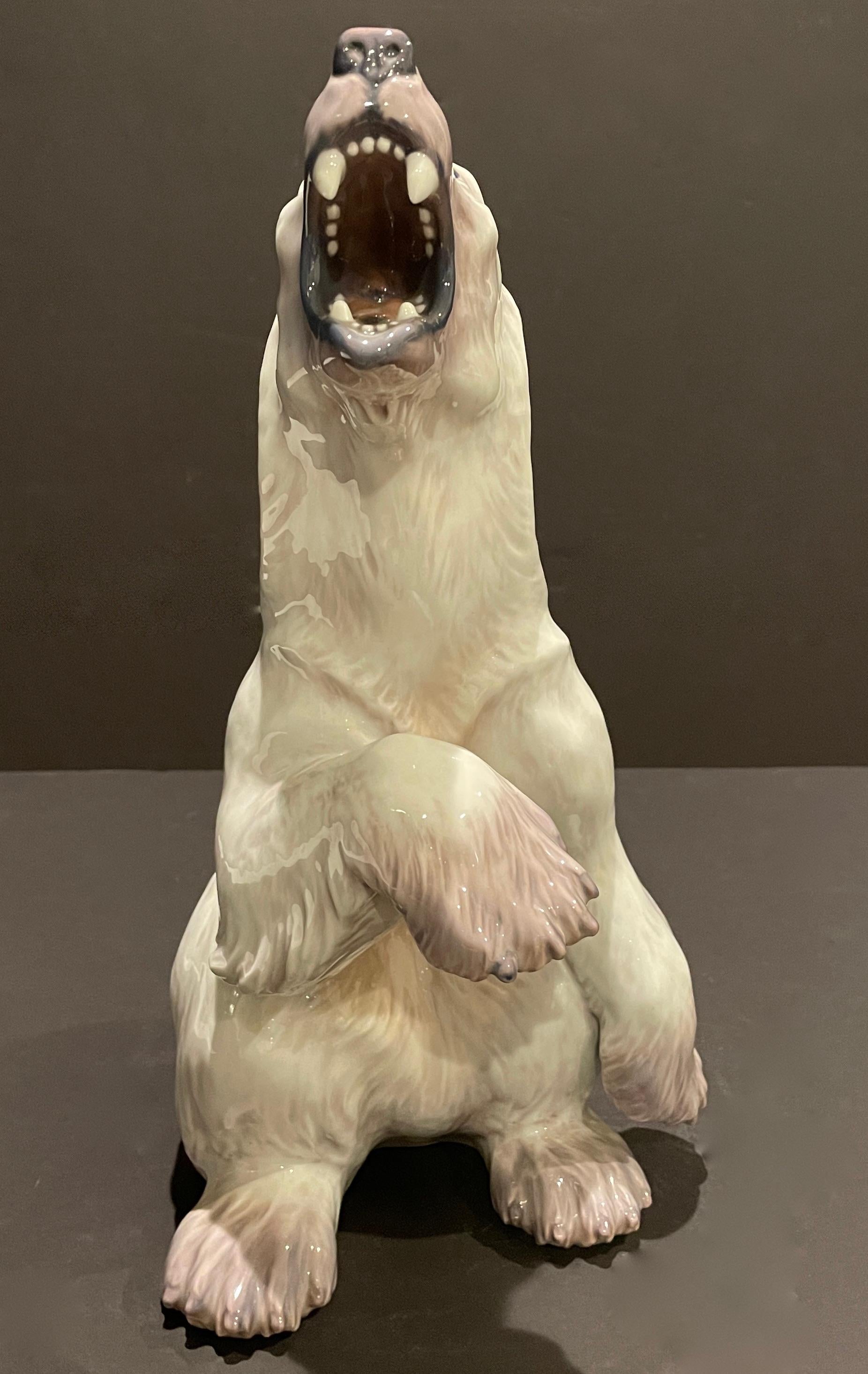 Dahl Jensen Porcelain Figure of a Polar Bear For Sale 1