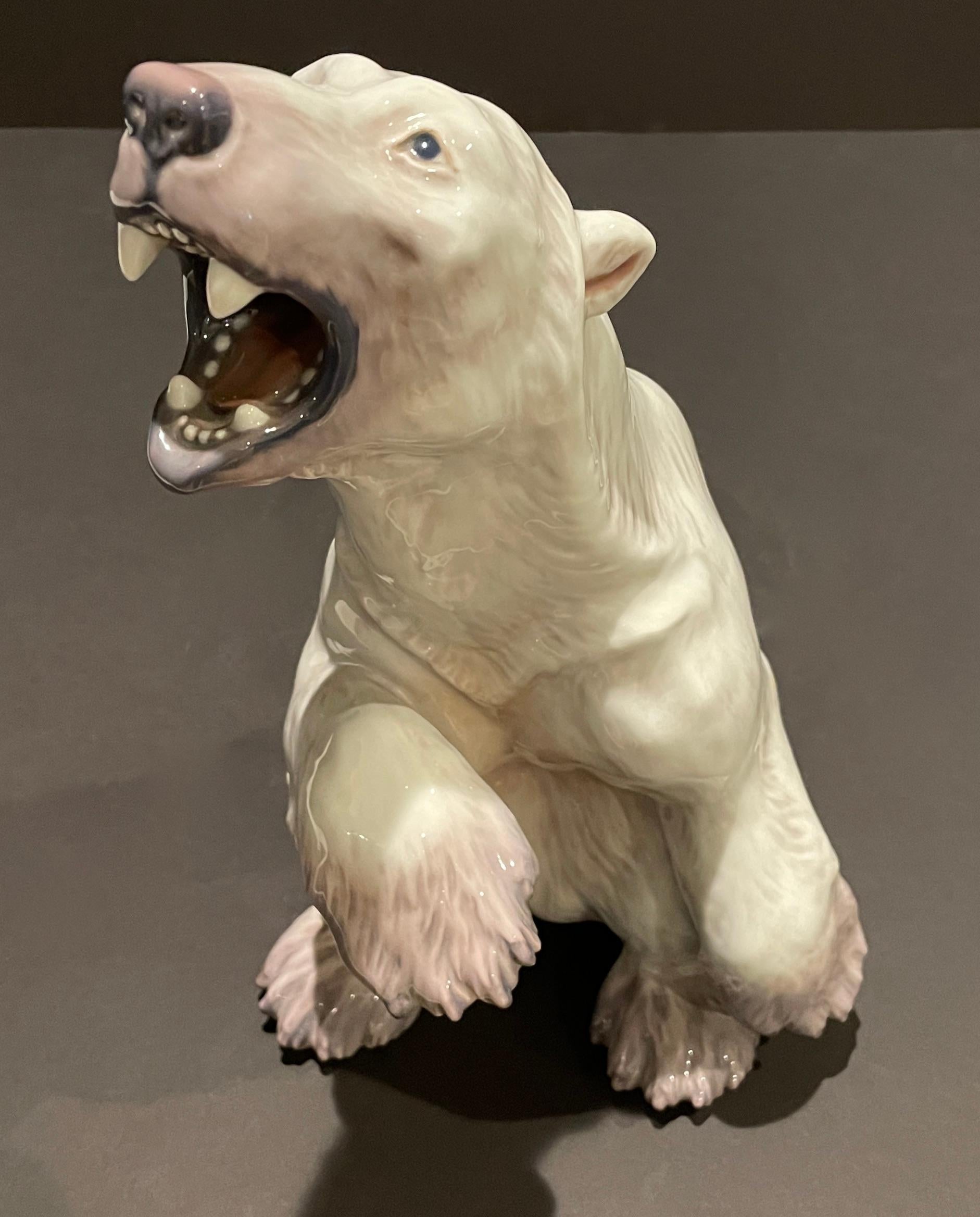 Dahl Jensen Porzellanfigur eines Polarbären aus Porzellan im Angebot 2