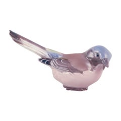 Dahl Jensen, figurine of a shrike in porcelain.  1920/30s.