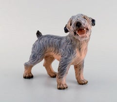Dahl Jensen Porcelain Figure, Terrier, 1930s-1940s